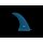 AK FIN STUBBY DARK TEAL 9" SINGLE FIN